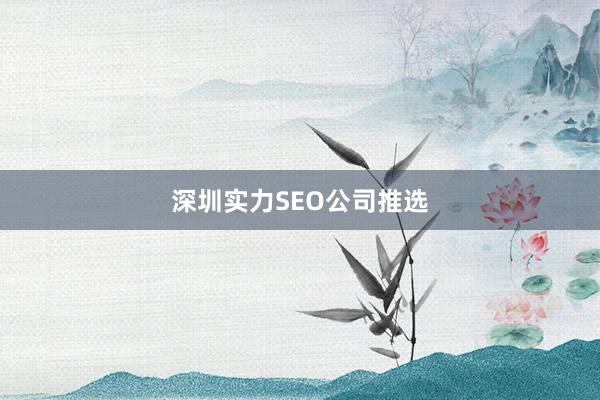 深圳实力SEO公司推选
